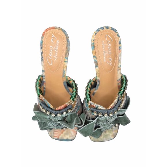 Circus Sam Edelman unique crystal and velvet sandals- size 9 - Picture 7 of 7